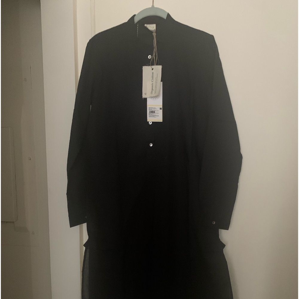 Long Length Kurta - Black